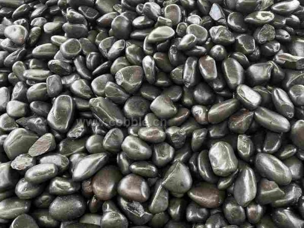 普抛黑色鹅卵石